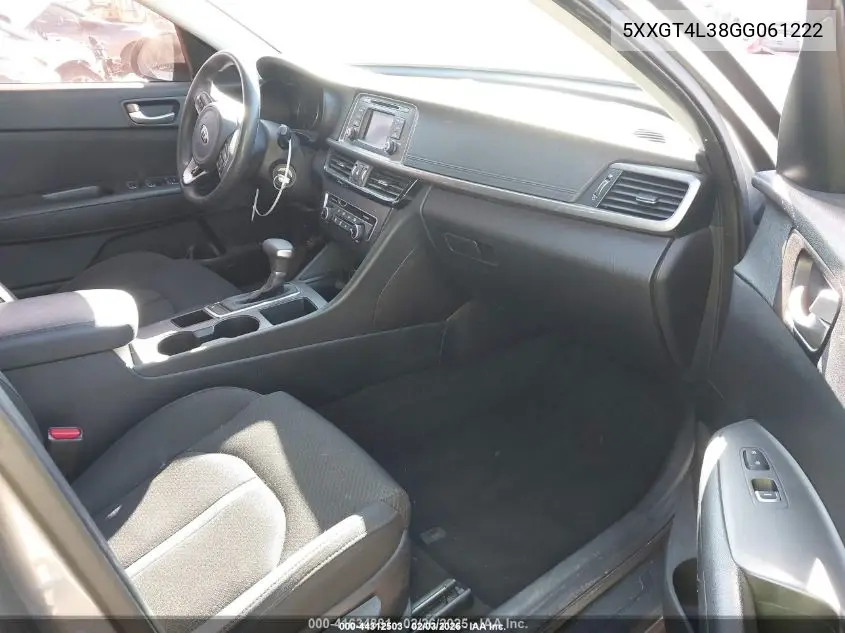 5XXGT4L38GG061222 2016 Kia Optima Lx