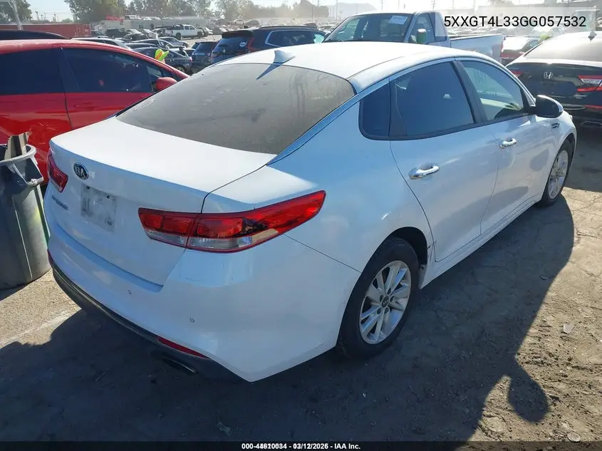5XXGT4L33GG057532 2016 Kia Optima Lx