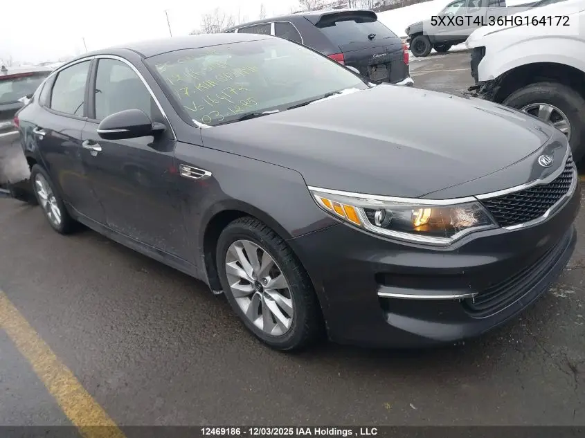 5XXGT4L36HG164172 2017 Kia Optima Lx/Lx+