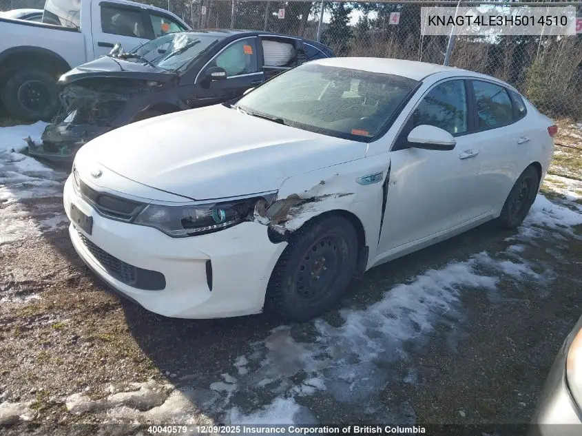 KNAGT4LE3H5014510 2017 Kia Optima Hybrid