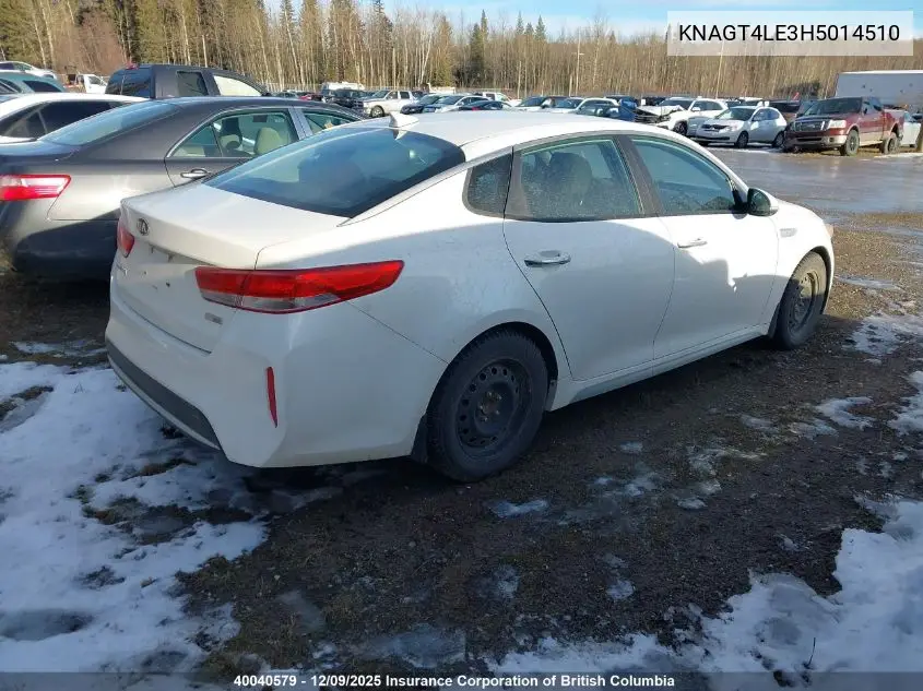 KNAGT4LE3H5014510 2017 Kia Optima Hybrid