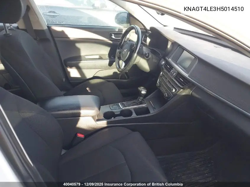 KNAGT4LE3H5014510 2017 Kia Optima Hybrid