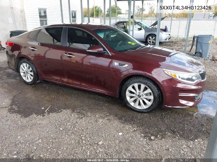 5XXGT4L34HG123426 2017 Kia Optima Lx