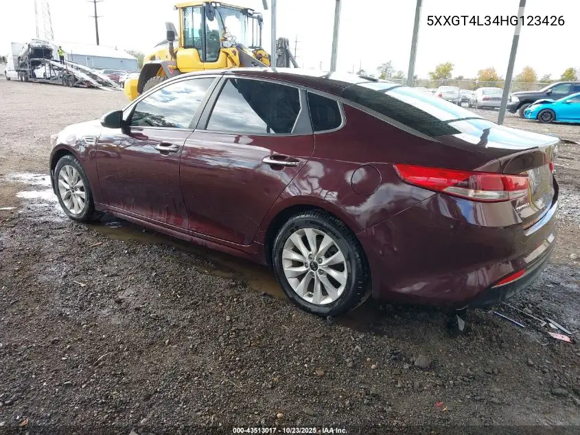 5XXGT4L34HG123426 2017 Kia Optima Lx