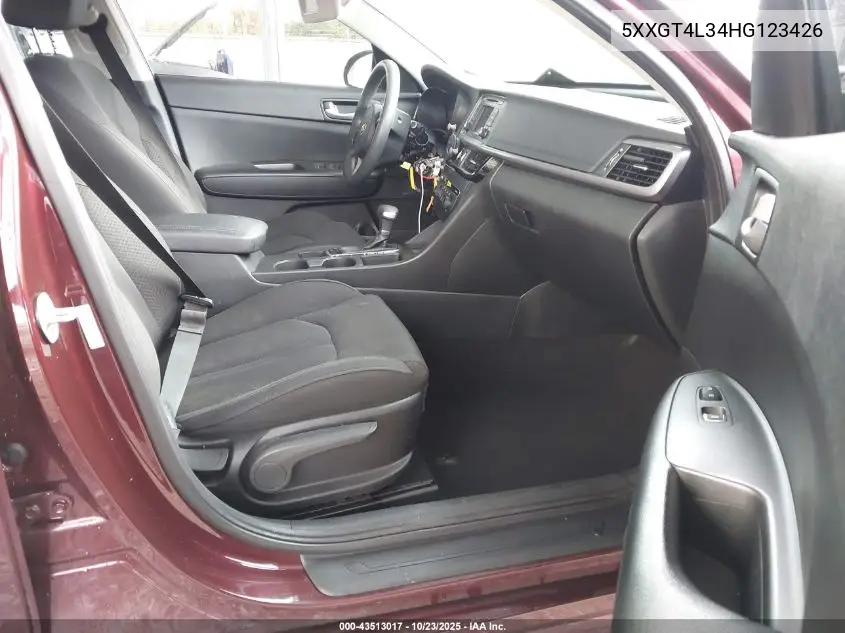 5XXGT4L34HG123426 2017 Kia Optima Lx