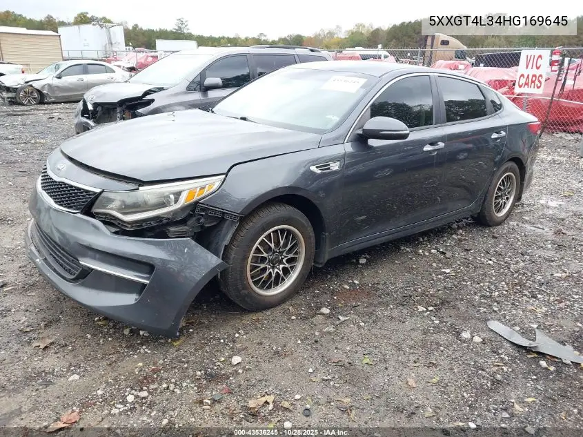 5XXGT4L34HG169645 2017 Kia Optima Lx