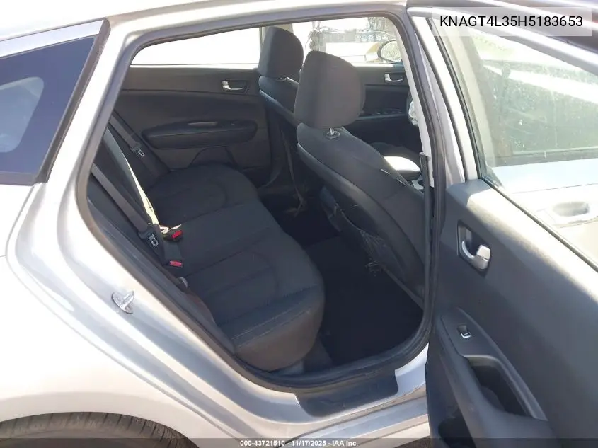 KNAGT4L35H5183653 2017 Kia Optima Lx