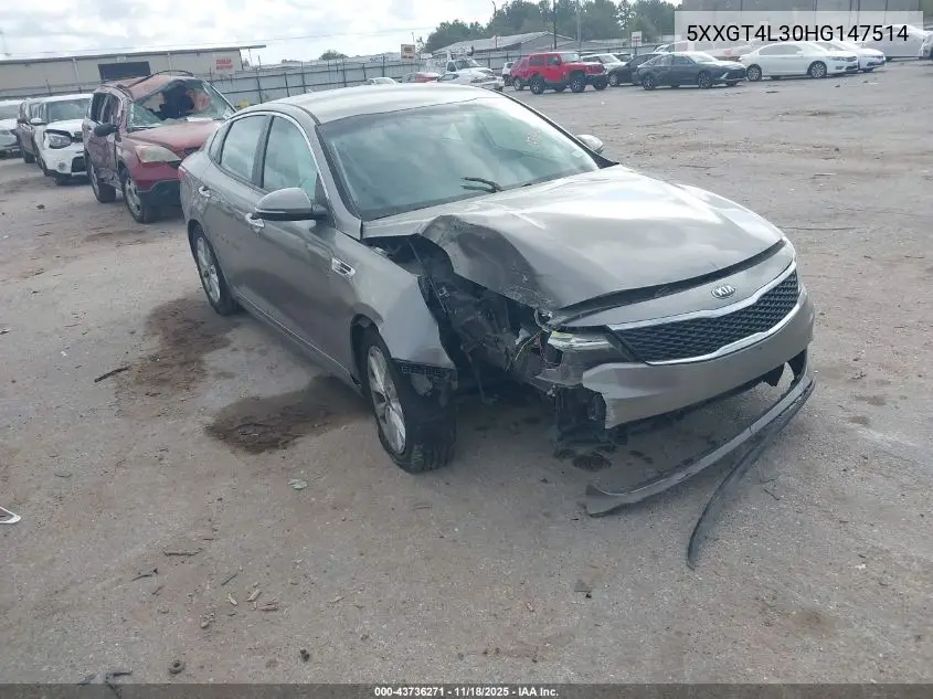 5XXGT4L30HG147514 2017 Kia Optima Lx