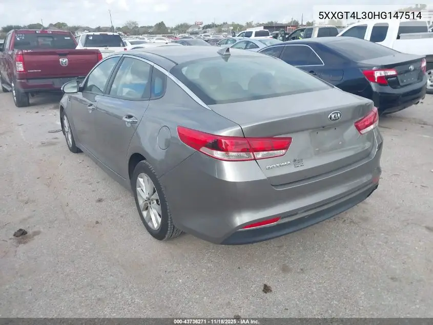 5XXGT4L30HG147514 2017 Kia Optima Lx