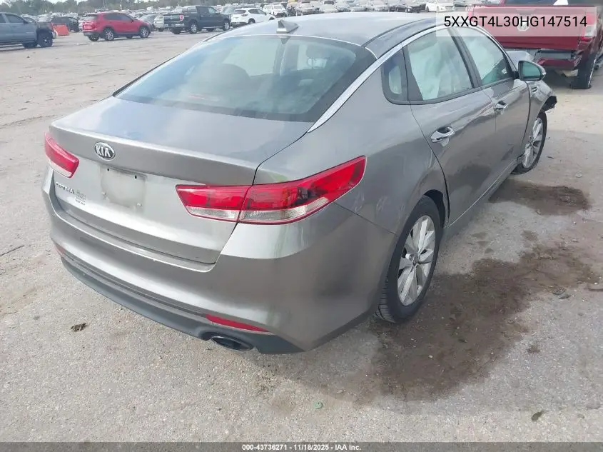 5XXGT4L30HG147514 2017 Kia Optima Lx