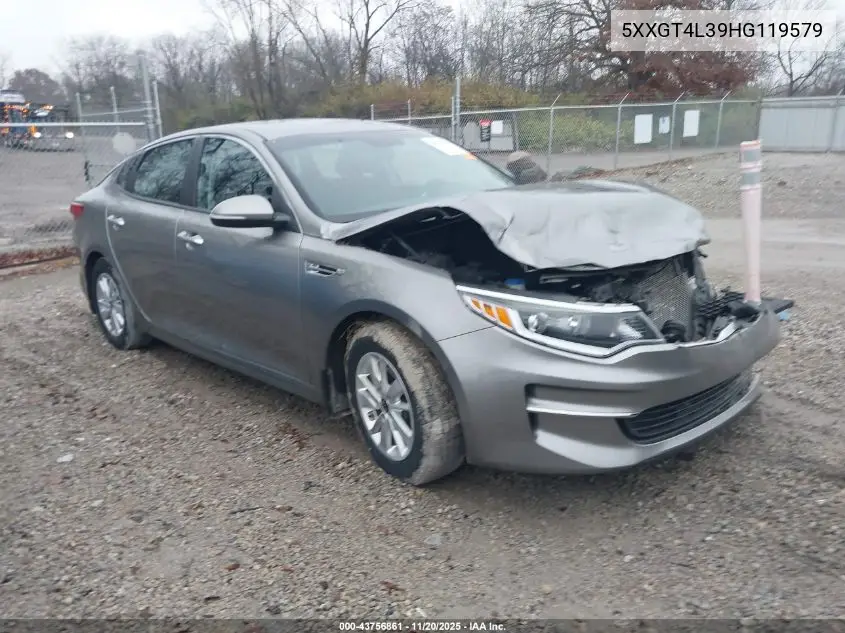 5XXGT4L39HG119579 2017 Kia Optima Lx