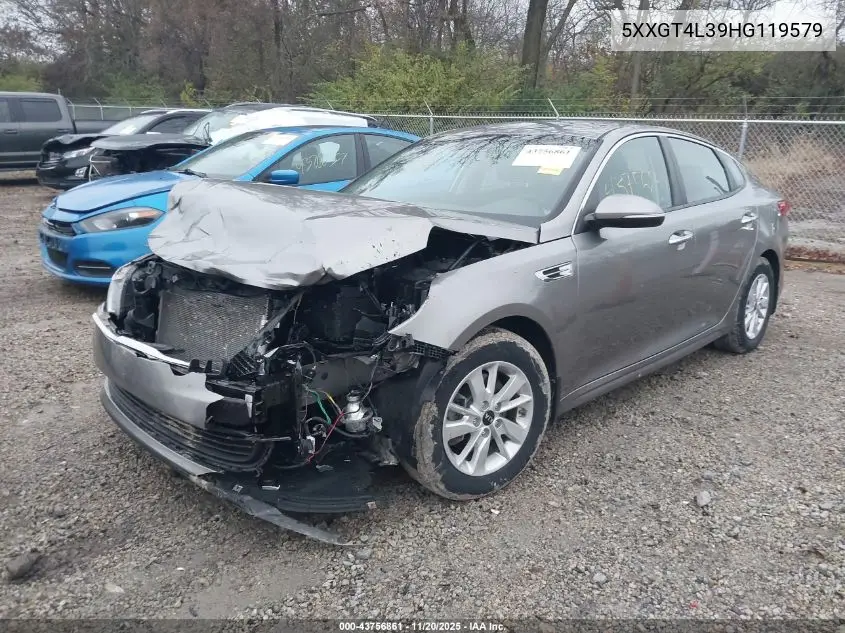 5XXGT4L39HG119579 2017 Kia Optima Lx