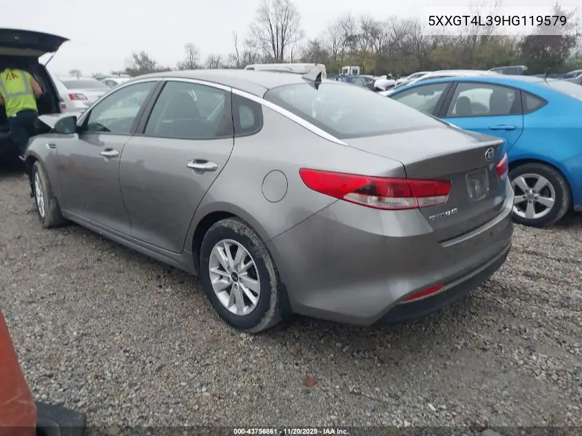 5XXGT4L39HG119579 2017 Kia Optima Lx