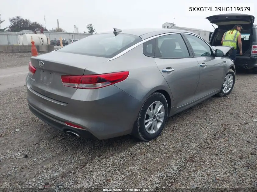 5XXGT4L39HG119579 2017 Kia Optima Lx