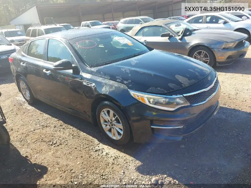 5XXGT4L35HG151090 2017 Kia Optima Lx