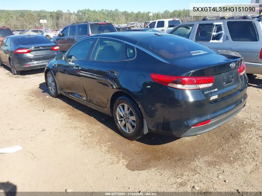 5XXGT4L35HG151090 2017 Kia Optima Lx