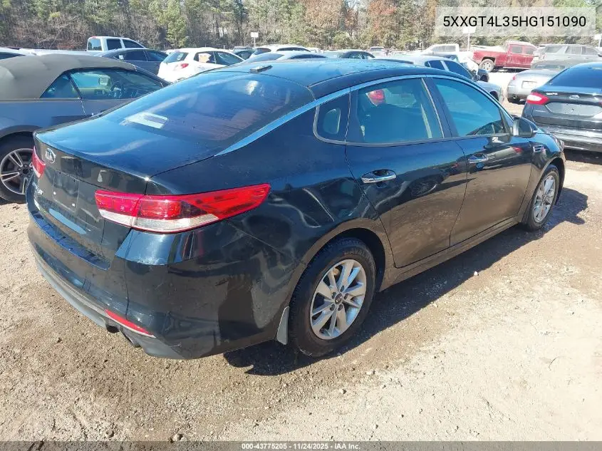 5XXGT4L35HG151090 2017 Kia Optima Lx