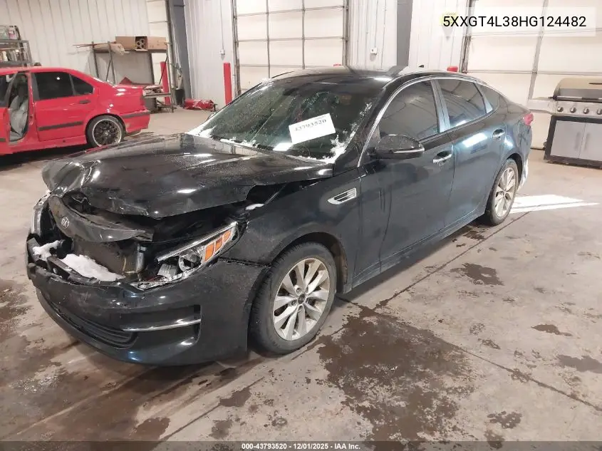 5XXGT4L38HG124482 2017 Kia Optima Lx