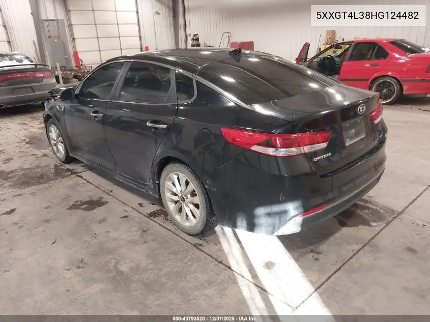 5XXGT4L38HG124482 2017 Kia Optima Lx