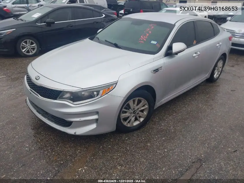 5XXGT4L39HG168653 2017 Kia Optima Lx