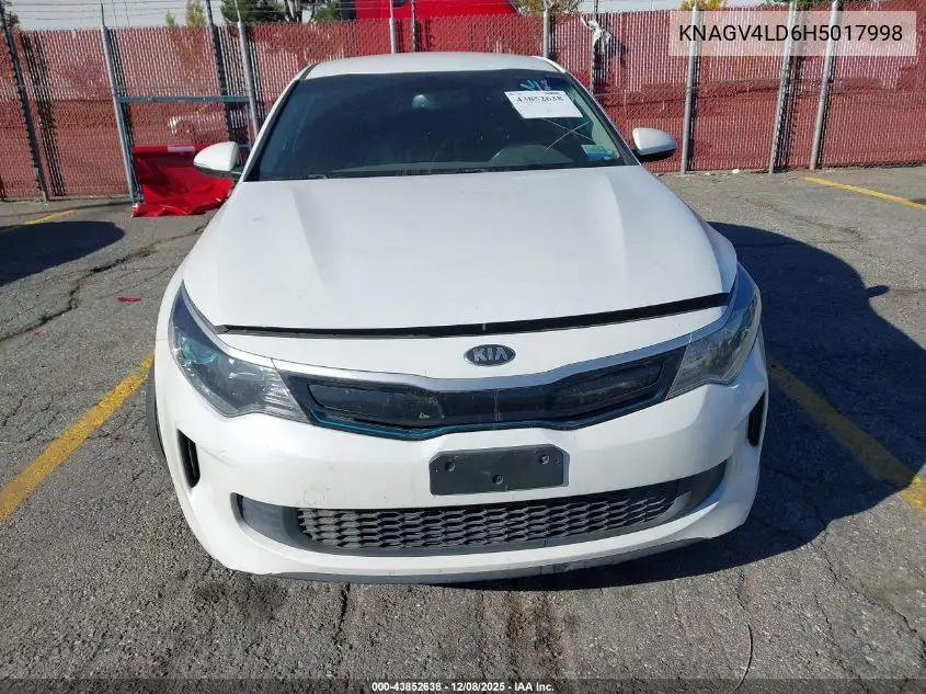 KNAGV4LD6H5017998 2017 Kia Optima Plug-In Hybrid Ex