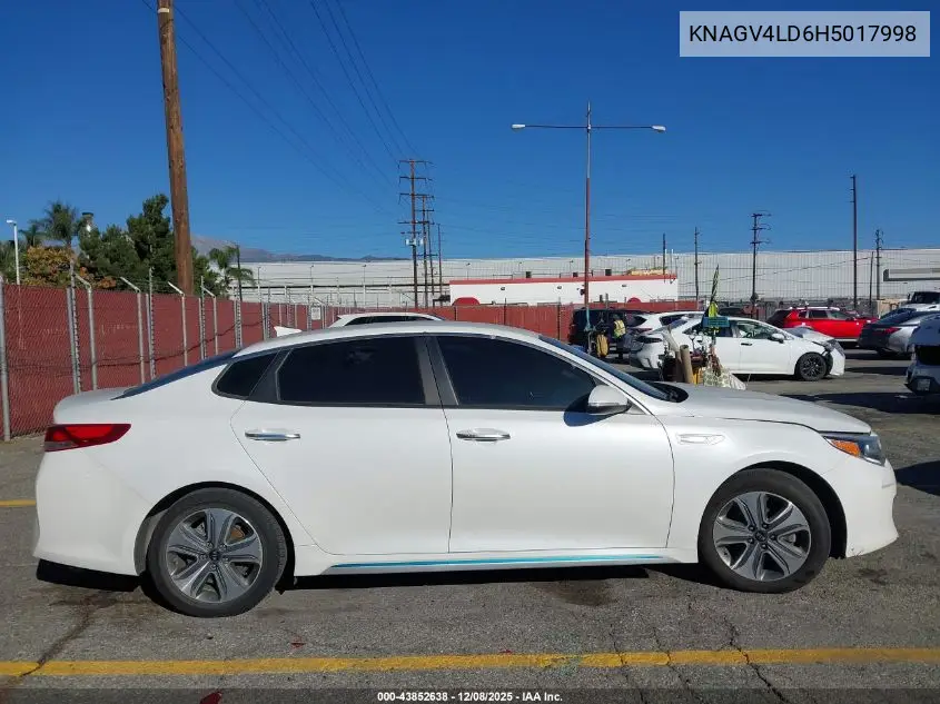KNAGV4LD6H5017998 2017 Kia Optima Plug-In Hybrid Ex