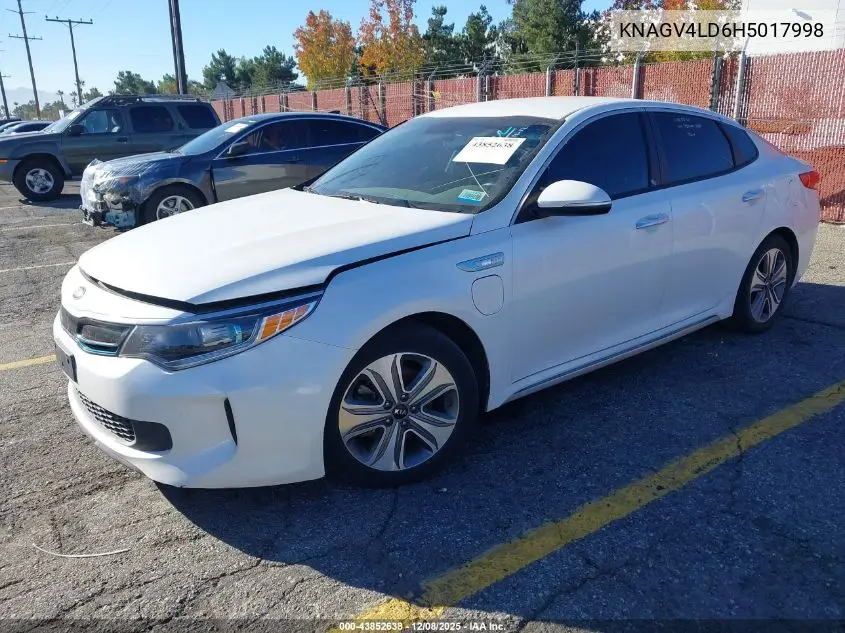 KNAGV4LD6H5017998 2017 Kia Optima Plug-In Hybrid Ex