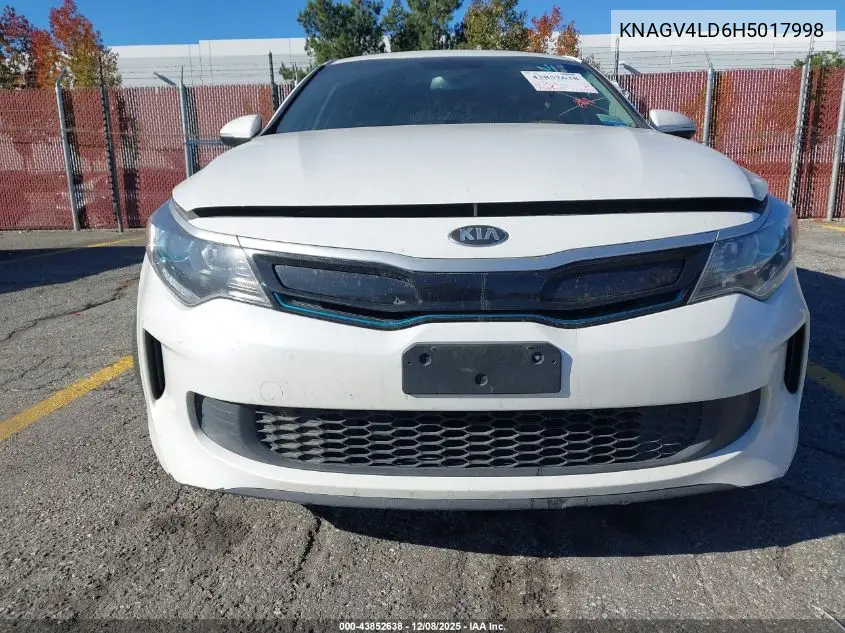 KNAGV4LD6H5017998 2017 Kia Optima Plug-In Hybrid Ex