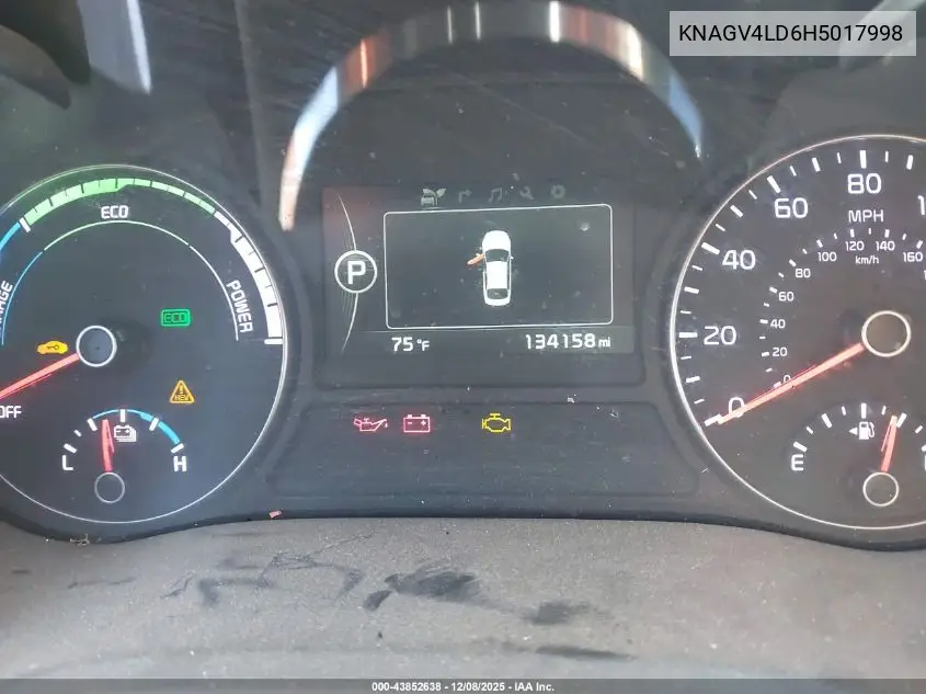 KNAGV4LD6H5017998 2017 Kia Optima Plug-In Hybrid Ex