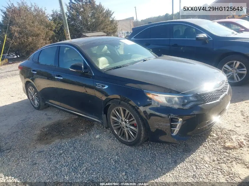 5XXGV4L29HG125643 2017 Kia Optima Sxl Turbo