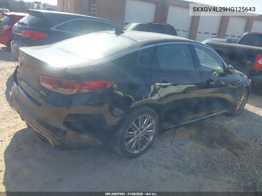 5XXGV4L29HG125643 2017 Kia Optima Sxl Turbo