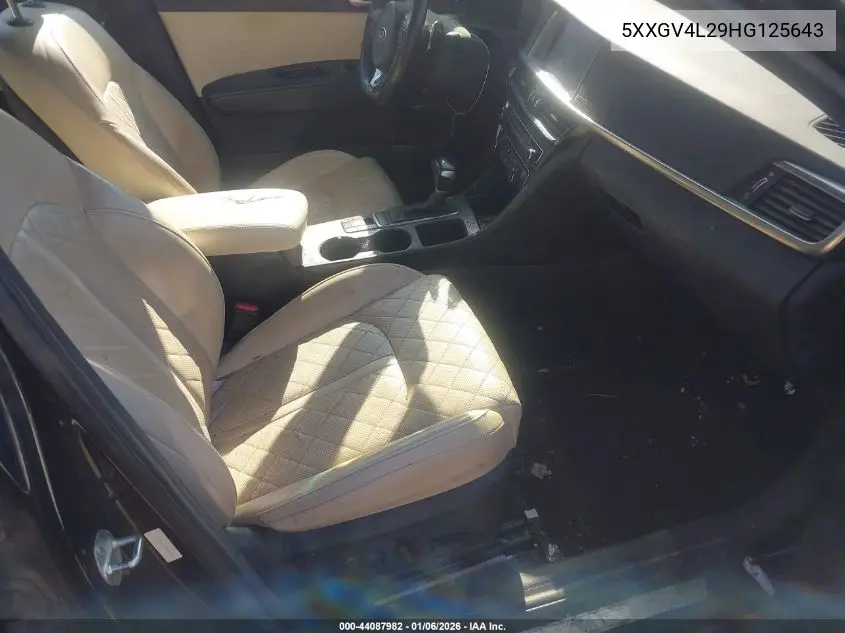 5XXGV4L29HG125643 2017 Kia Optima Sxl Turbo