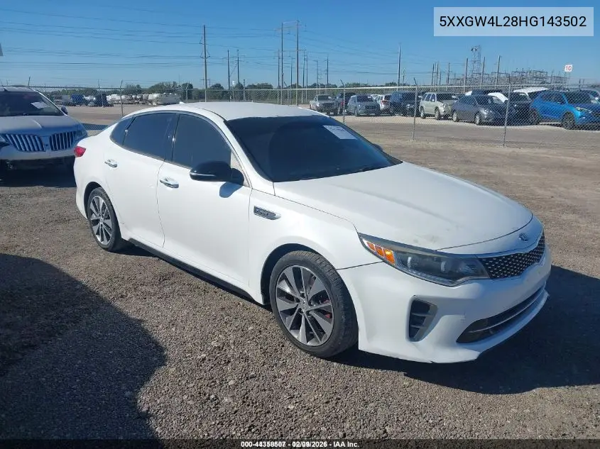 5XXGW4L28HG143502 2017 Kia Optima Sx Turbo