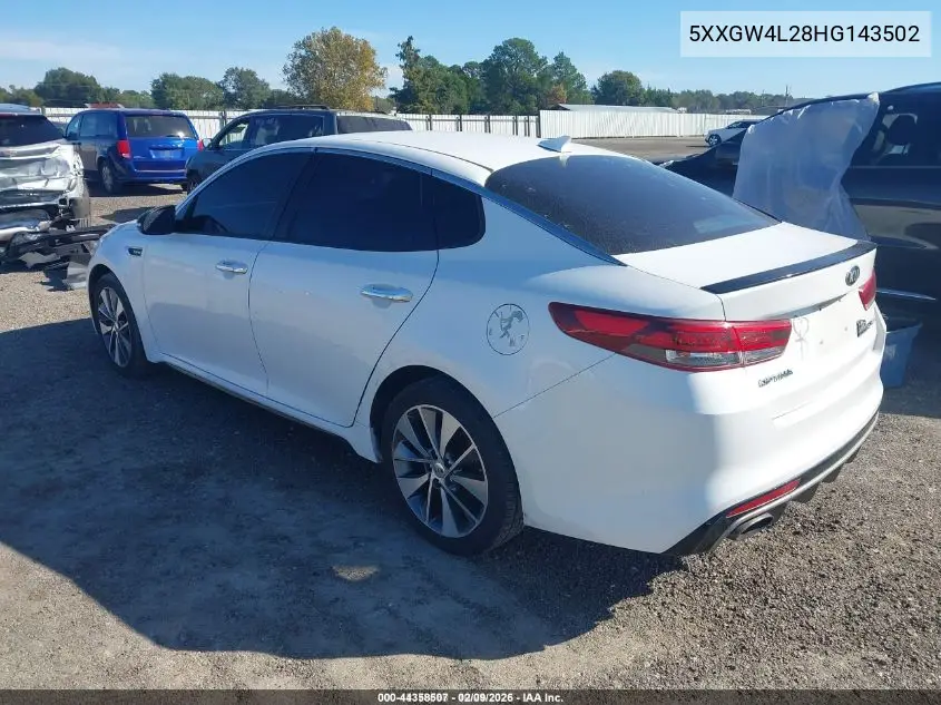 5XXGW4L28HG143502 2017 Kia Optima Sx Turbo