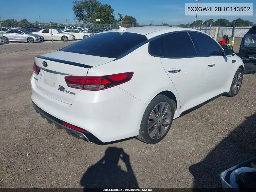 5XXGW4L28HG143502 2017 Kia Optima Sx Turbo