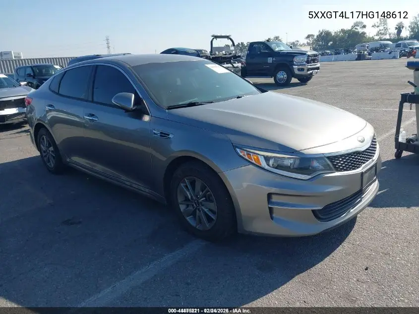 5XXGT4L17HG148612 2017 Kia Optima Lx Turbo