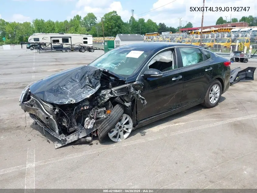 5XXGT4L39JG192747 2018 Kia Optima Lx