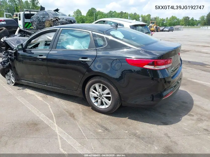 5XXGT4L39JG192747 2018 Kia Optima Lx