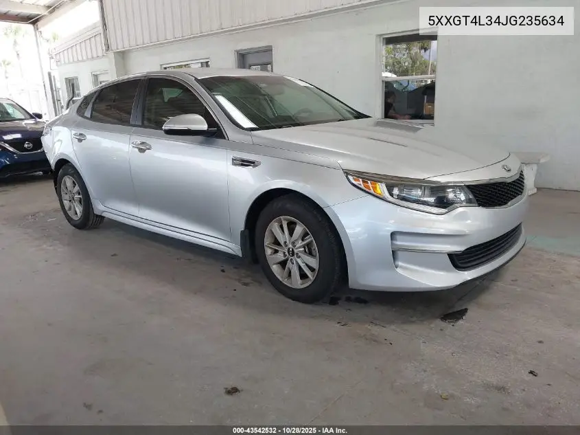 5XXGT4L34JG235634 2018 Kia Optima Lx