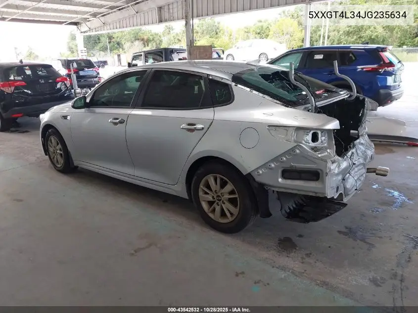 5XXGT4L34JG235634 2018 Kia Optima Lx