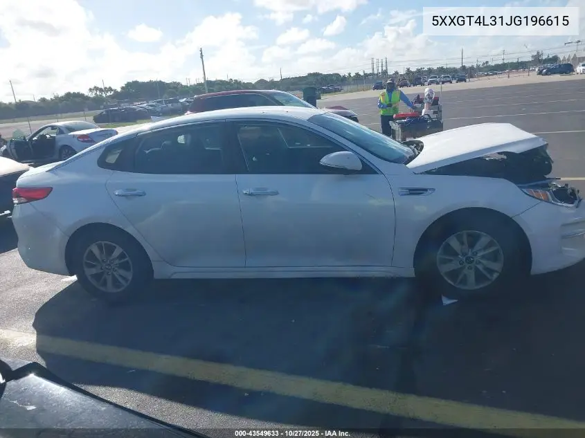 5XXGT4L31JG196615 2018 Kia Optima Lx