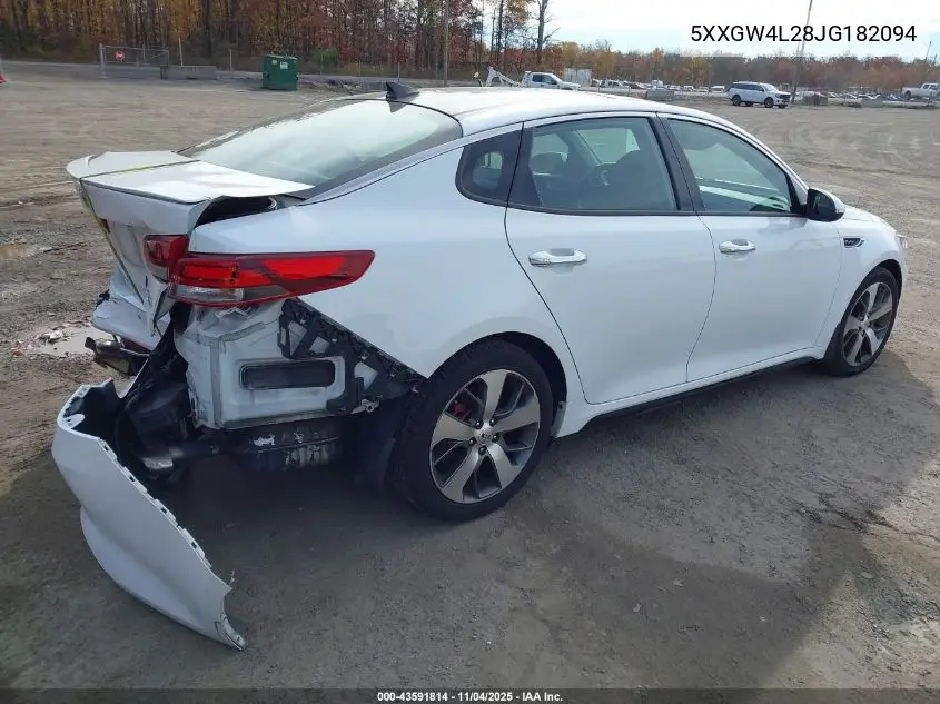 5XXGW4L28JG182094 2018 Kia Optima Sx Turbo