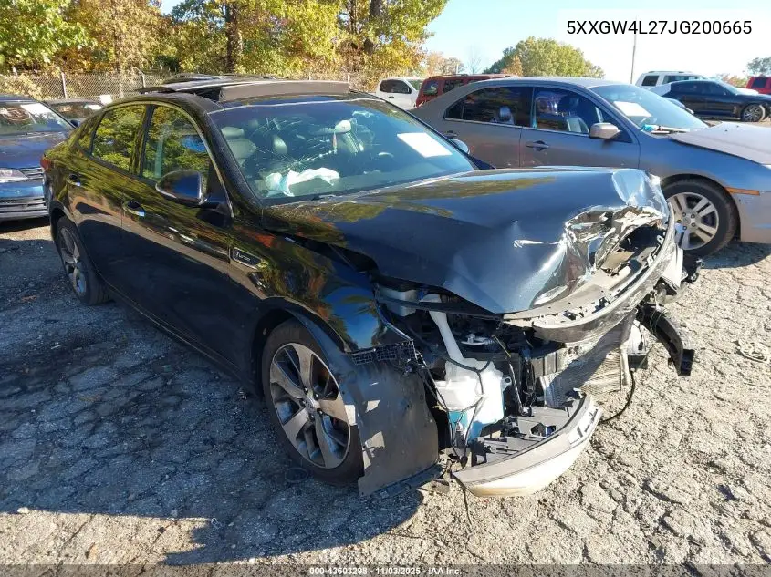 5XXGW4L27JG200665 2018 Kia Optima Sx Turbo
