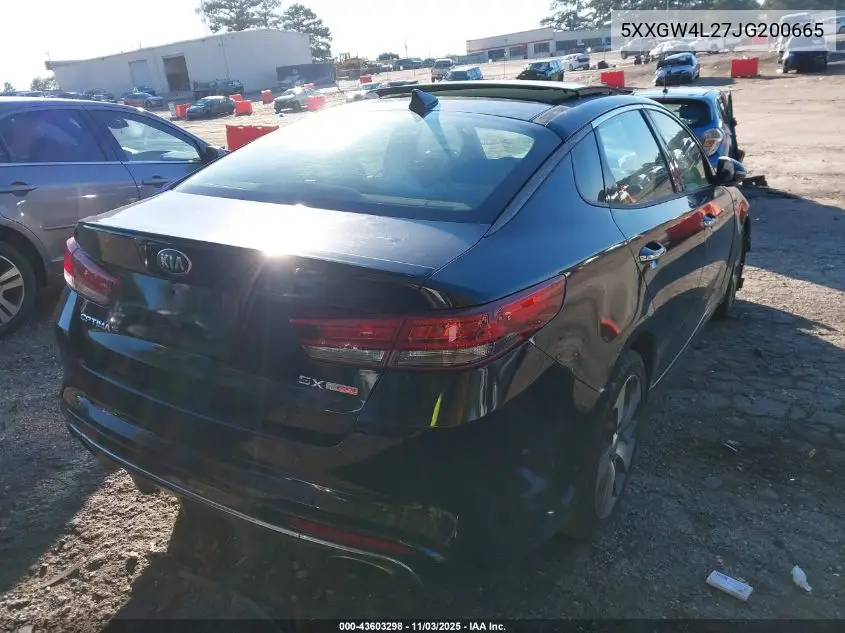 5XXGW4L27JG200665 2018 Kia Optima Sx Turbo