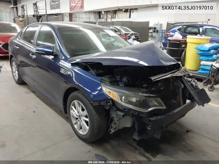5XXGT4L35JG197010 2018 Kia Optima Lx