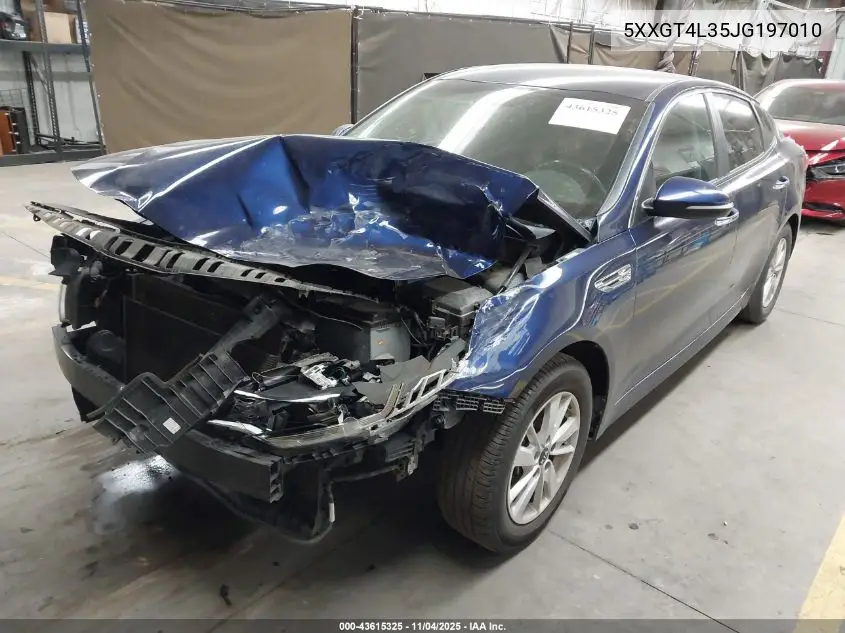 5XXGT4L35JG197010 2018 Kia Optima Lx