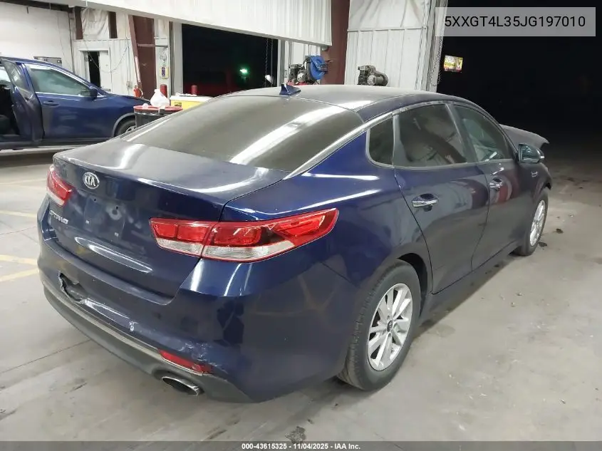 5XXGT4L35JG197010 2018 Kia Optima Lx