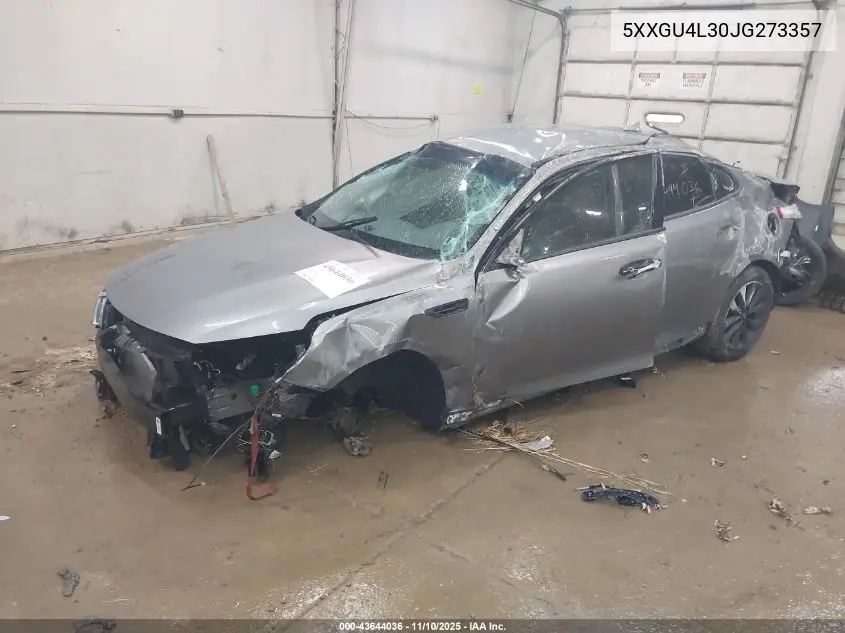 5XXGU4L30JG273357 2018 Kia Optima Ex