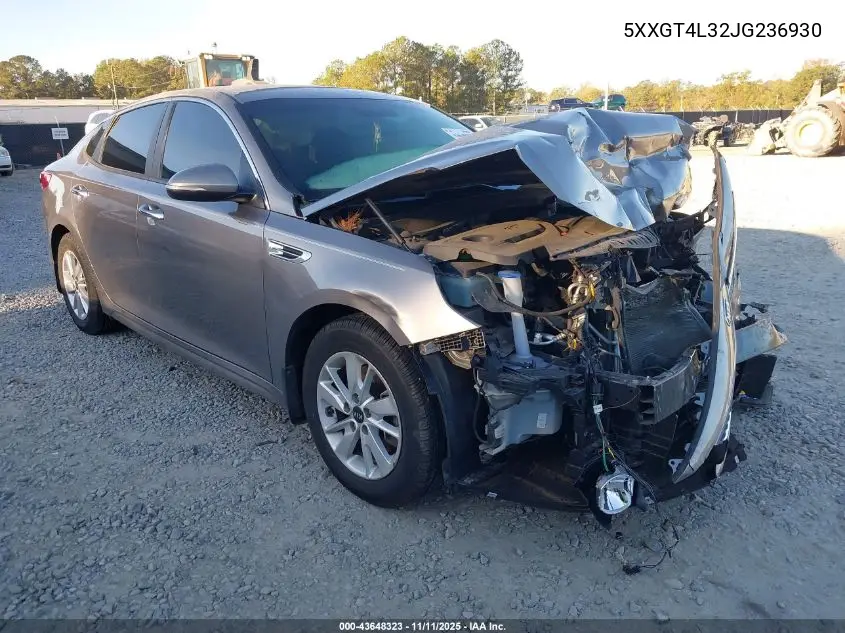 5XXGT4L32JG236930 2018 Kia Optima Lx