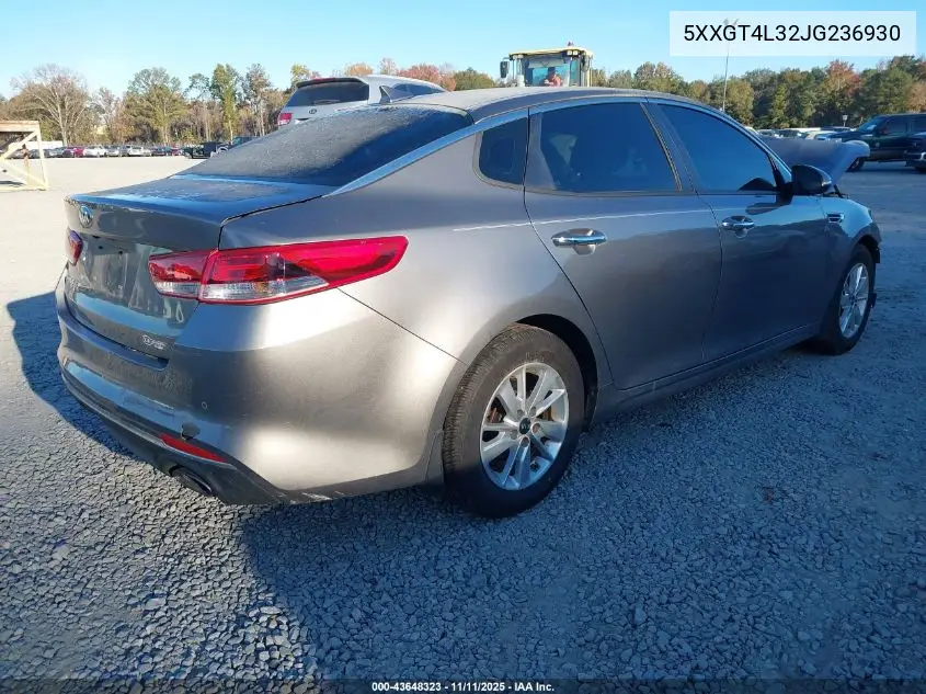 5XXGT4L32JG236930 2018 Kia Optima Lx